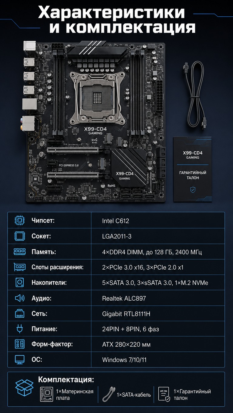 [商品] 无实物参考图，按描述生成X99-CD4 GAMING… - 图片创意预览