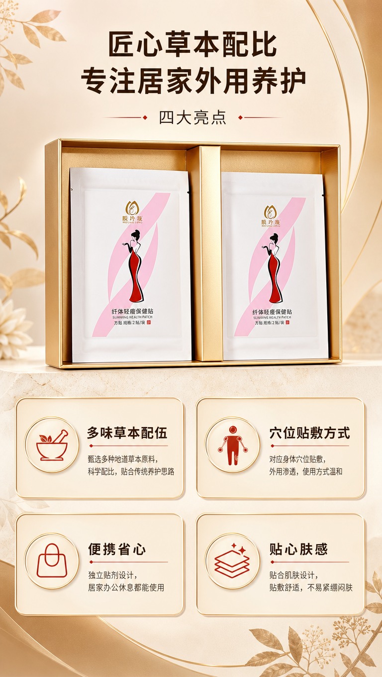 [商品] 使用【图3】膜玲珑纤体轻瘦保健贴内盒双袋装展示图；保… - 图片创意预览