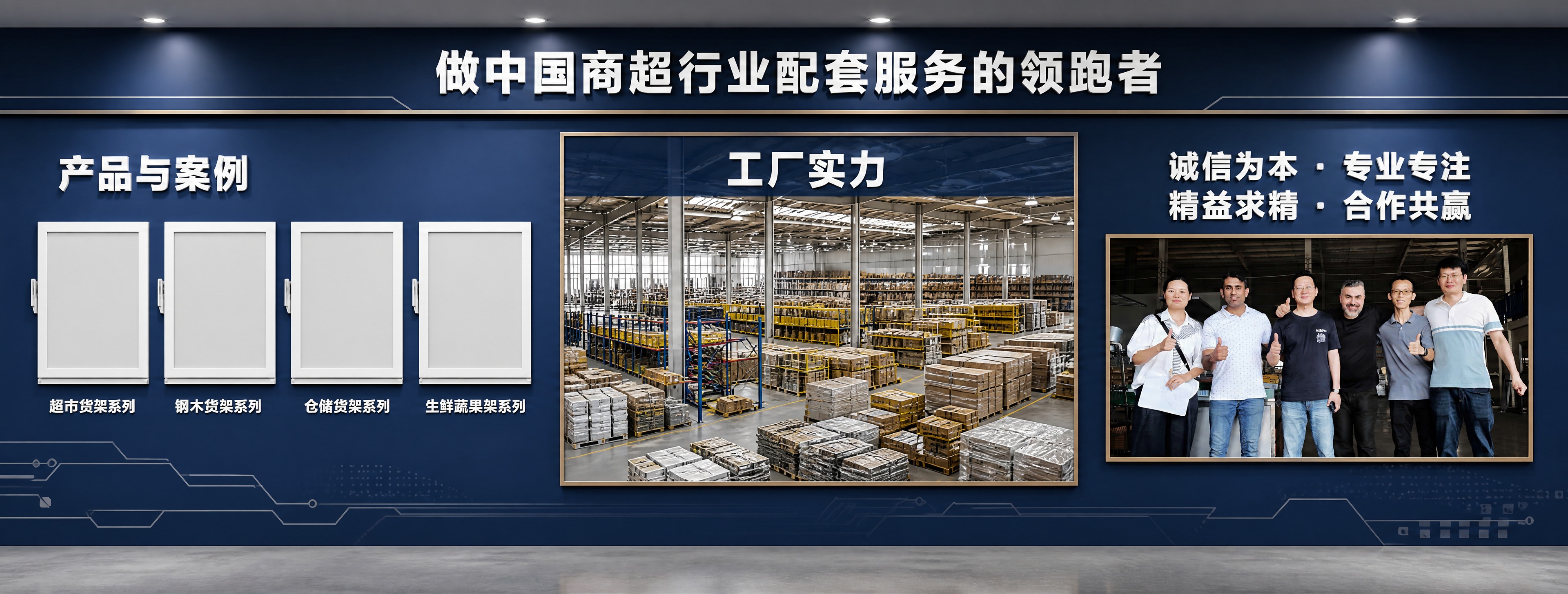 企业展厅产品展示文化墙设计效果图，超长横版7.85米宽3米高，… - 图片创意预览