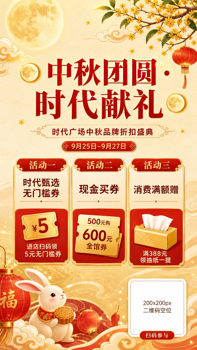[商品] 无实物产品图，为品牌折扣活动宣传海报；预留产品图片空… - 图片创意预览