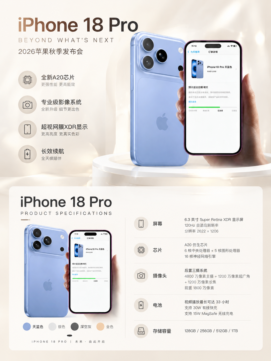 3:4竖版商业数码海报，米杏暖白色浅色系背景，细腻柔和漫射光影… - 图片创意预览