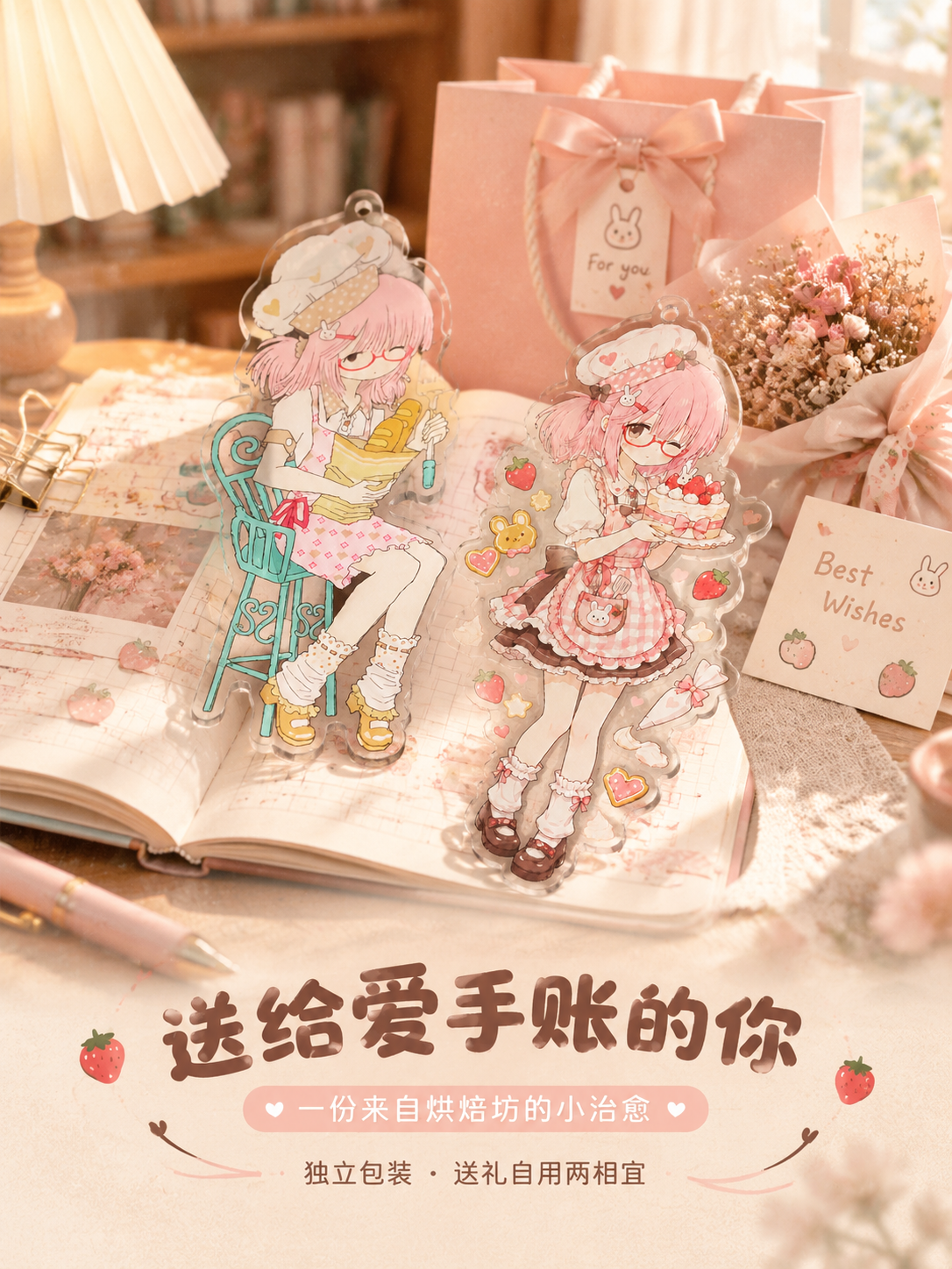 [商品] 使用【图1】【图2】两款亚克力分隔页；两款图案完整保… - 图片创意预览