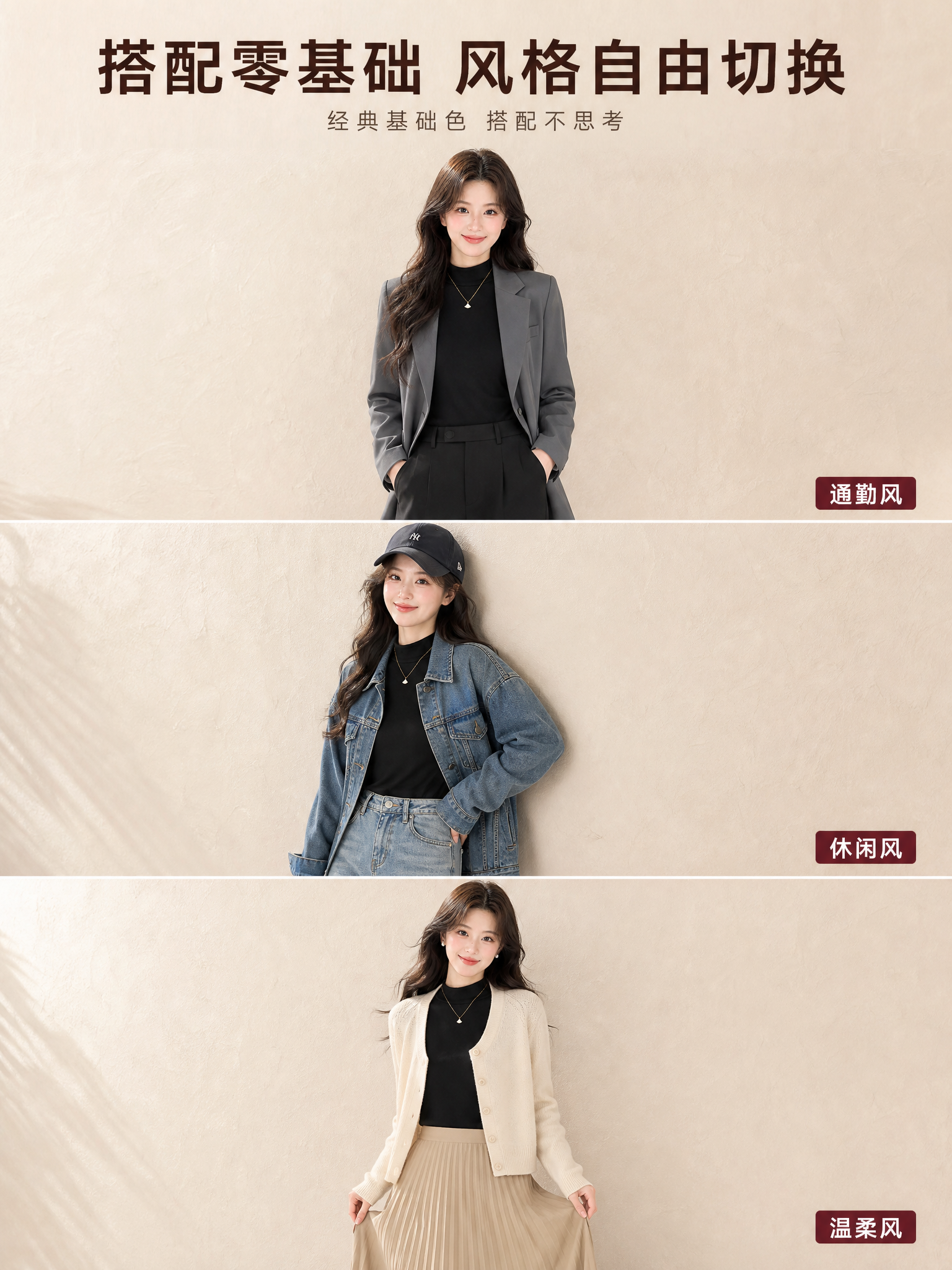 [主图-5] 主题：搭配零基础风格自由切换展示，核心任务是用多… - 图片创意预览