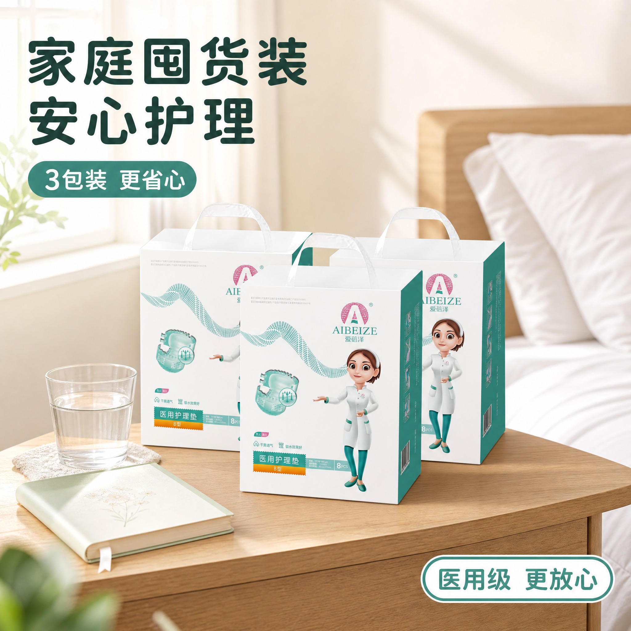 [主图-6] 三包场景图 家庭护理囤货场景 3包装 [统一基调… - 图片创意预览