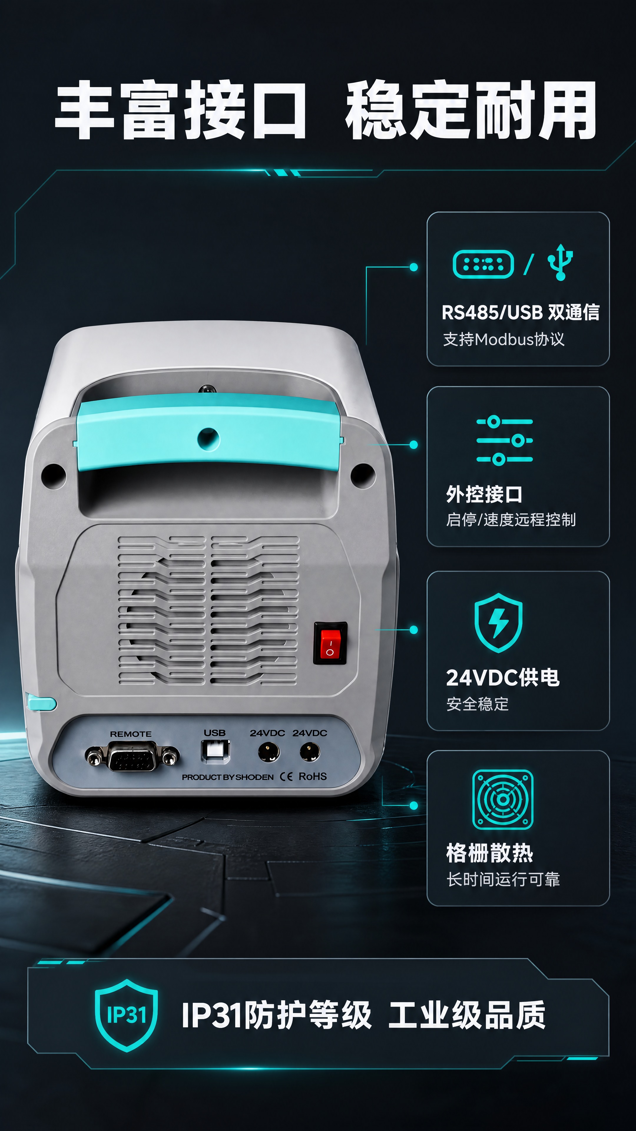 [商品] 使用【图9】LabT背部接口图；保留灰色背板、青绿色… - 图片创意预览