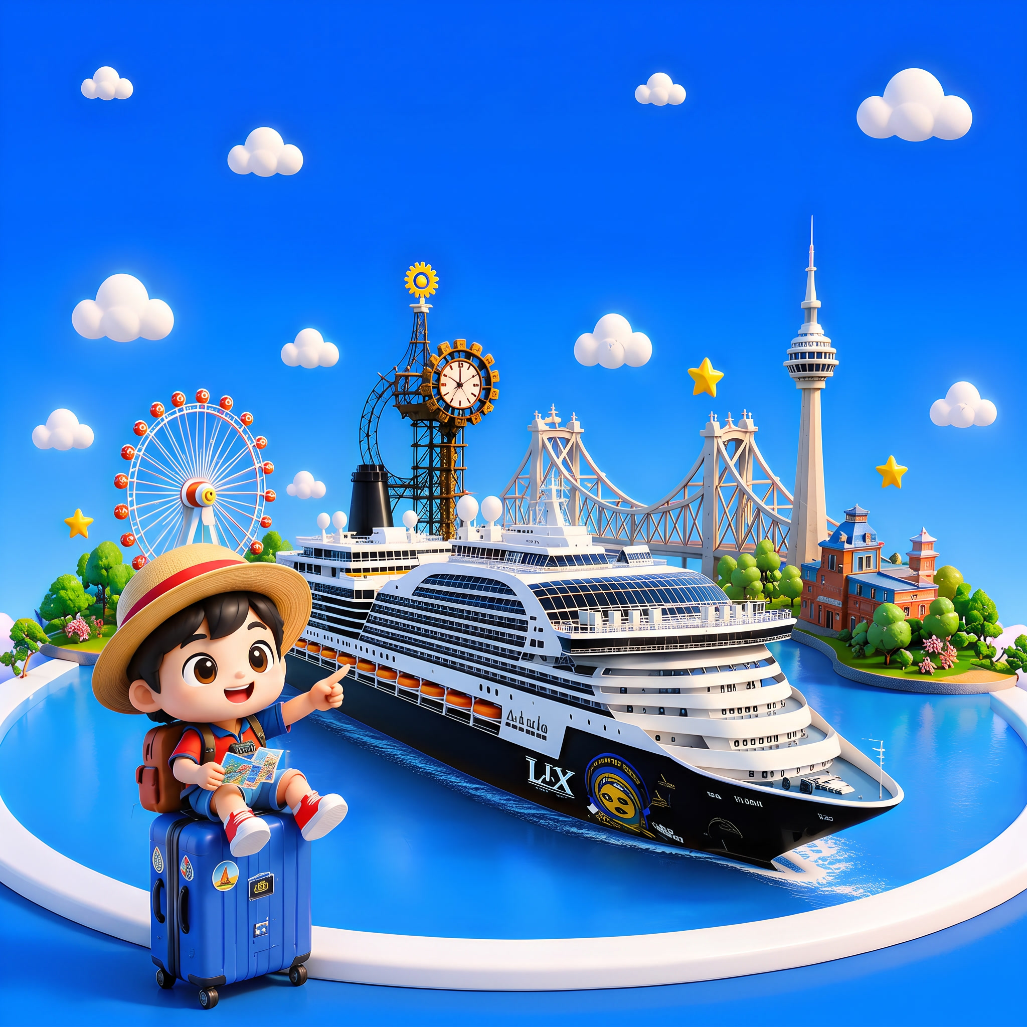 图片蓝色向上延伸，使图片比例变成4：5 - 图片创意预览