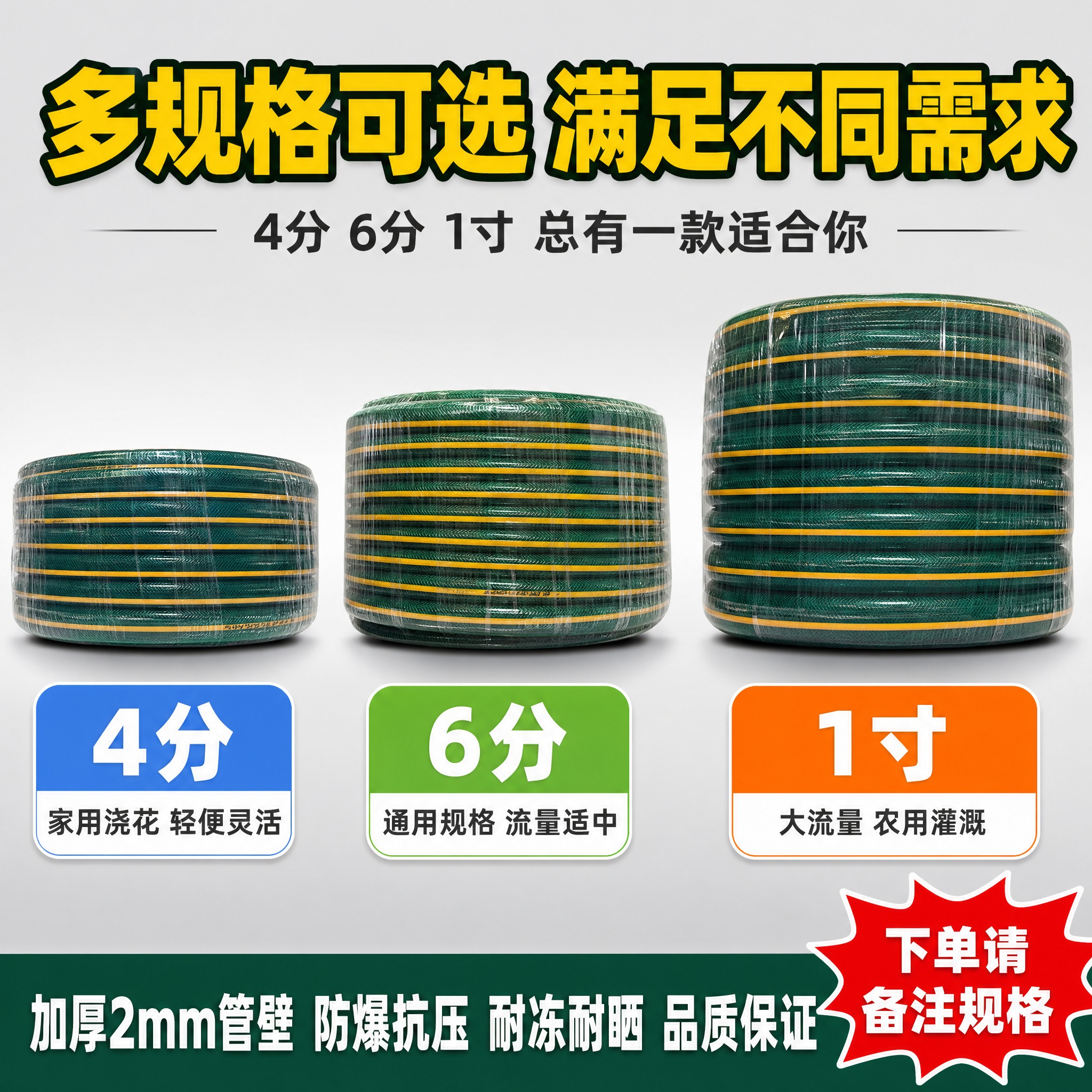 [主图-5] 规格尺寸图，主题为多尺寸规格可选，展示4分、6分… - 图片创意预览
