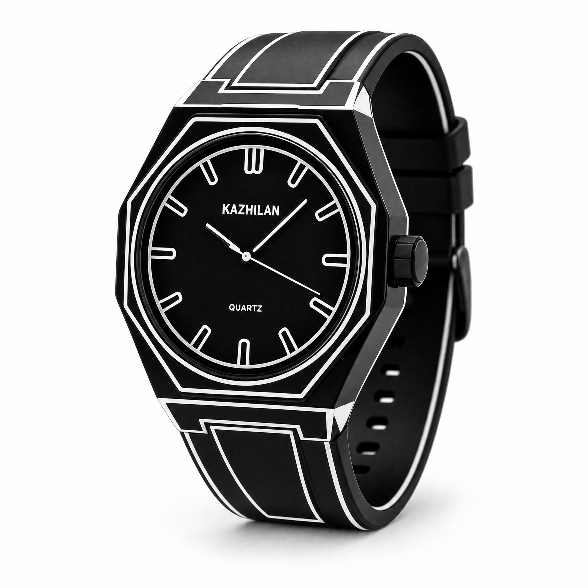 [主图-1] 产品白底首图，展示KAZHILAN漫画风黑白线条… - 图片创意预览