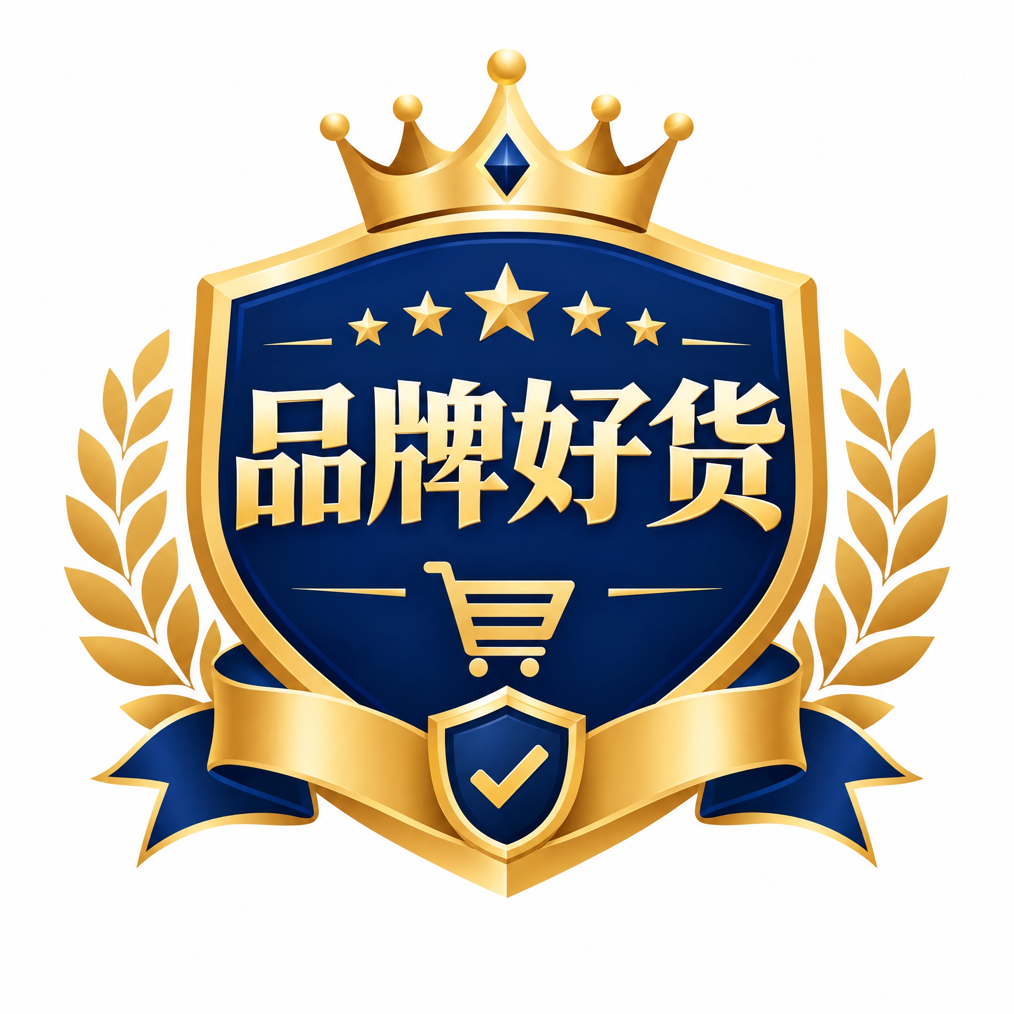 电商商城品牌好货专区图标，中心是醒目的'品牌好货'四个字，字体… - 图片创意预览