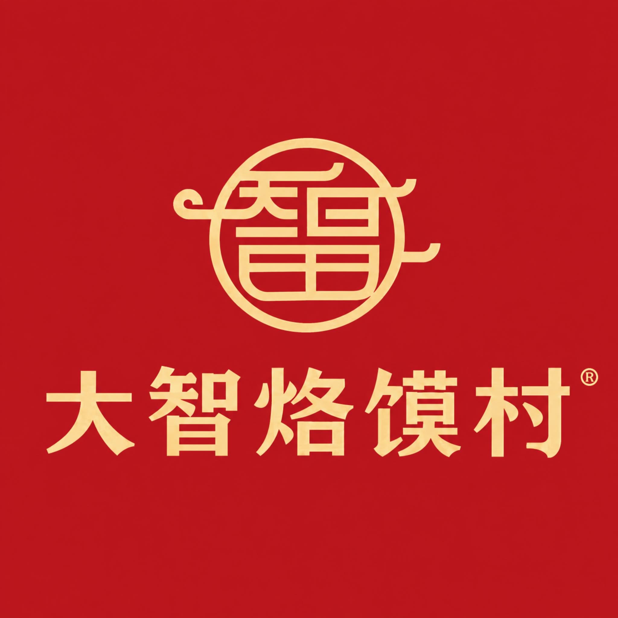 将图片中的logo图形里的"张"字改成"智"字，保持原有的篆书… - 图片创意预览