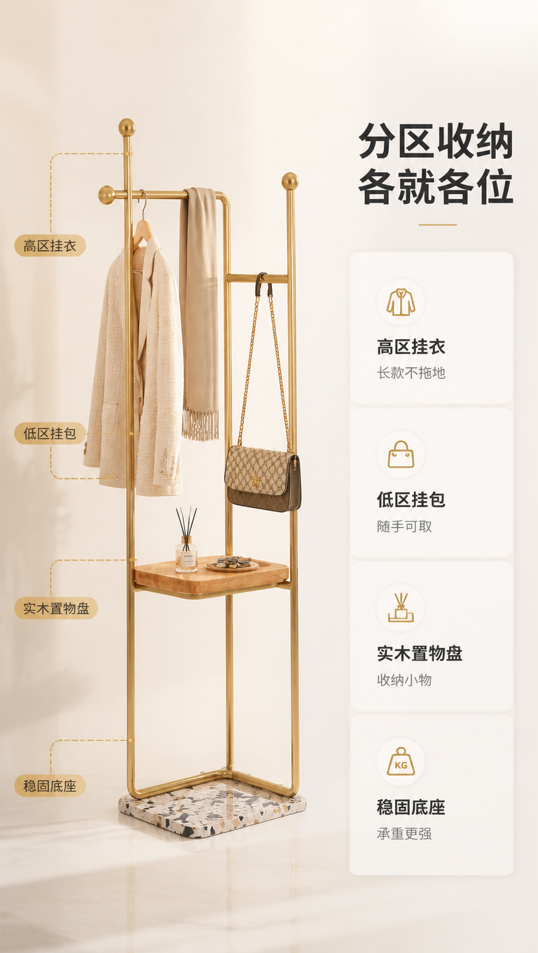 [商品] 使用【图1】DF-8806 衣帽架；保留完整结构，重… - 图片创意预览