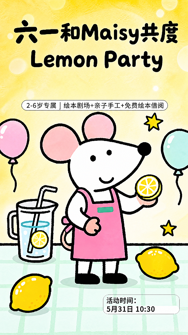 加深提亮背景颜色，整体画面更通透有层次感，保持原有图案、文字和卡通风格不变