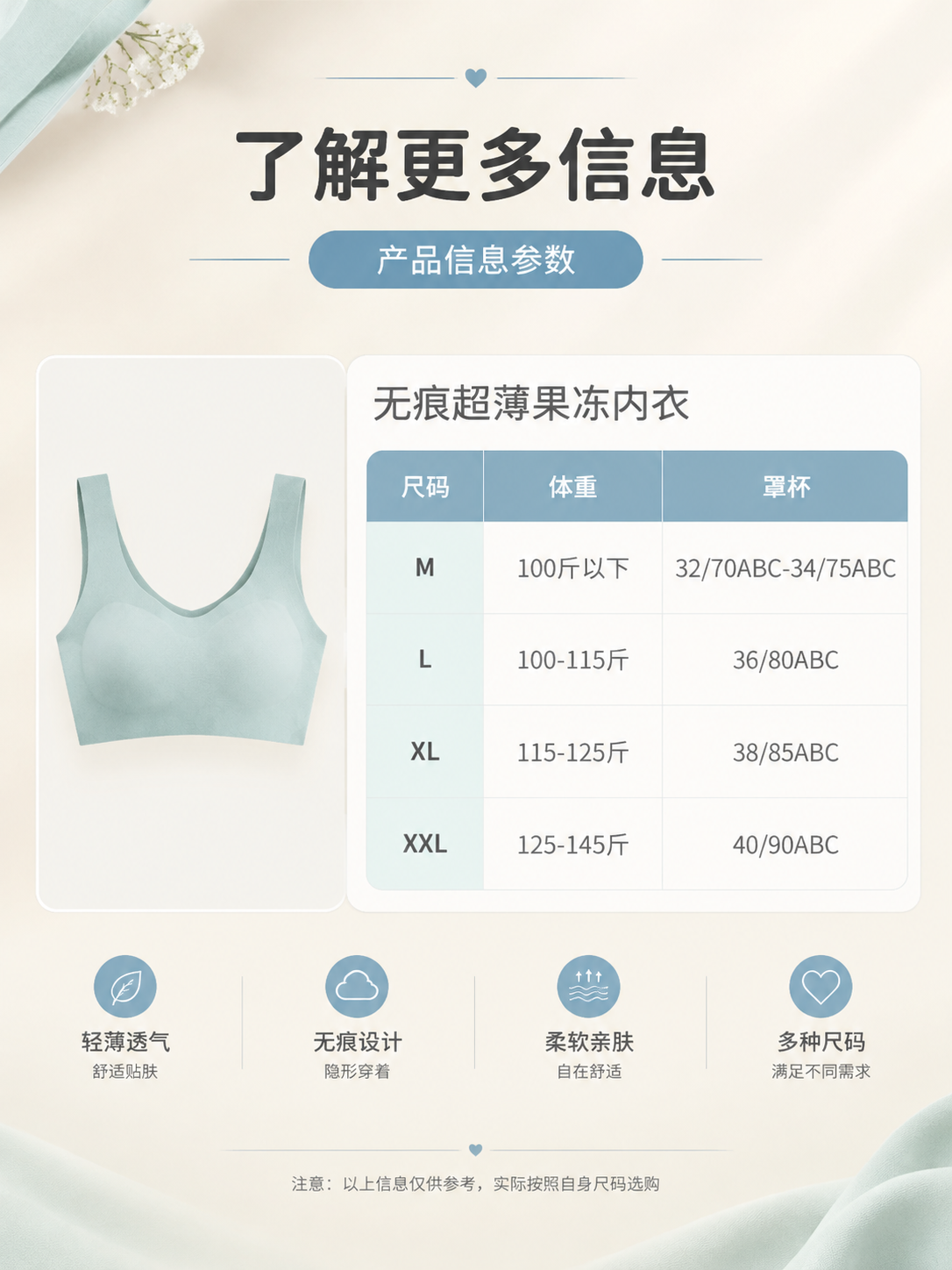 [商品] 使用【图1】薄荷绿色内衣正面图；商品处理：保留内衣款… - 图片创意预览
