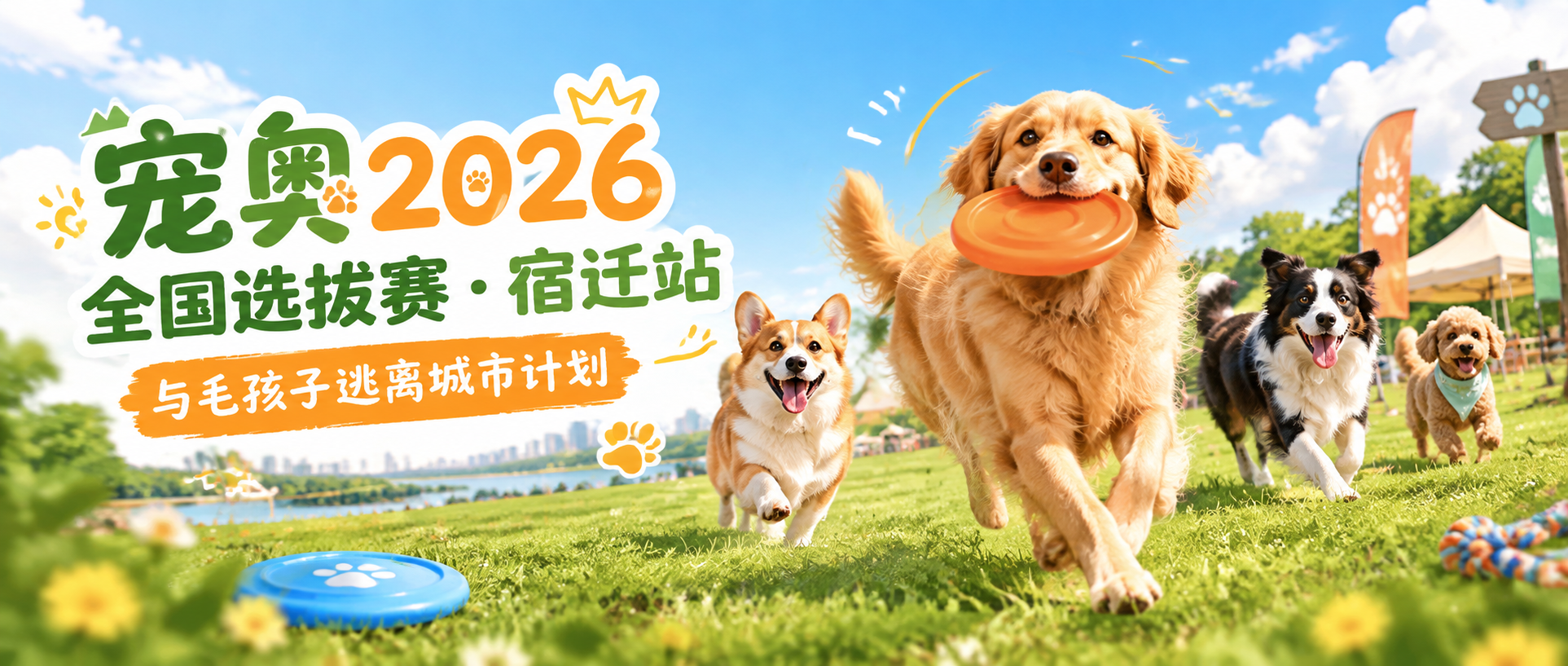 一张横版宠物活动主视觉banner，尺寸900*383px，清… - 图片创意预览