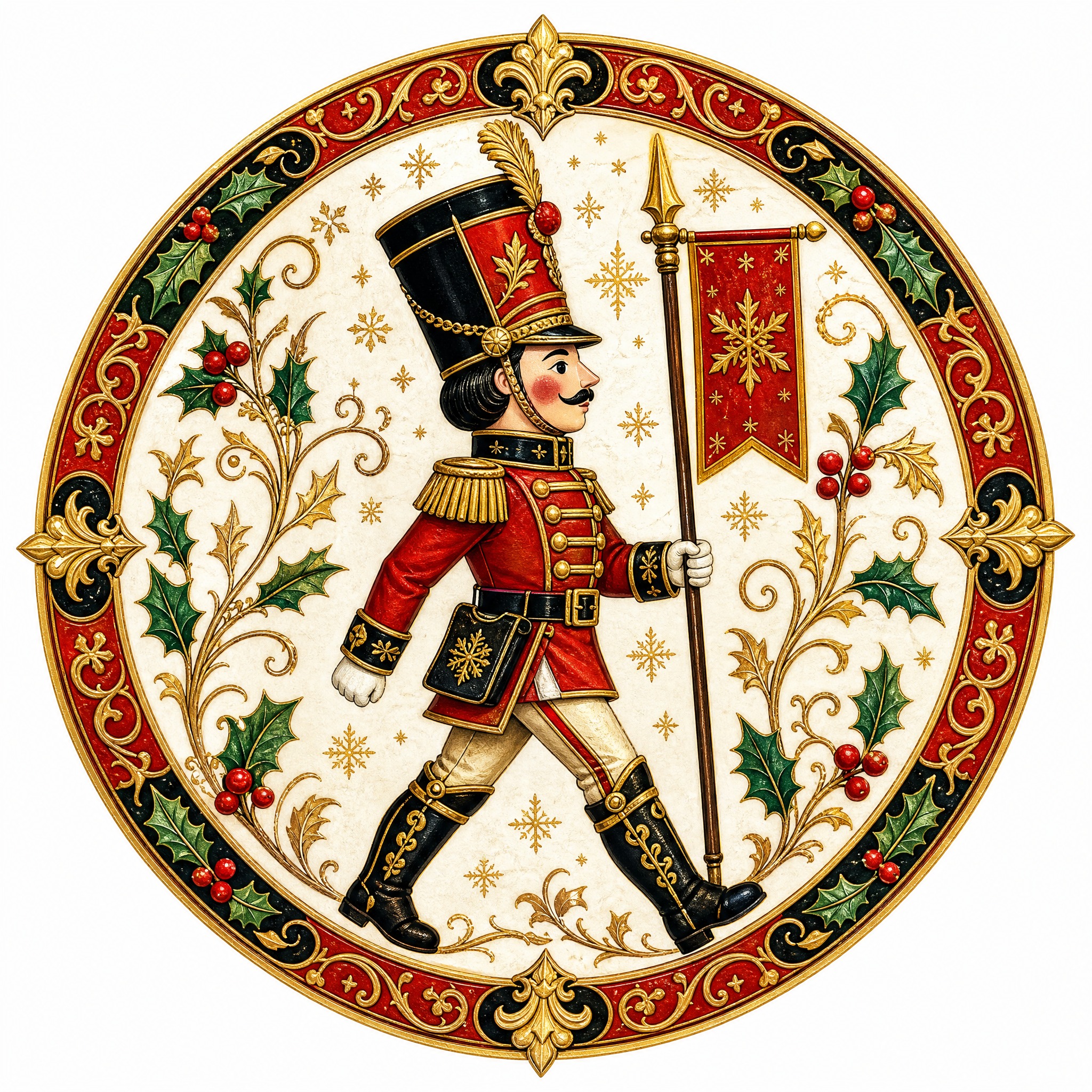 Christmas sticker, medieval ill… - 图片创意预览