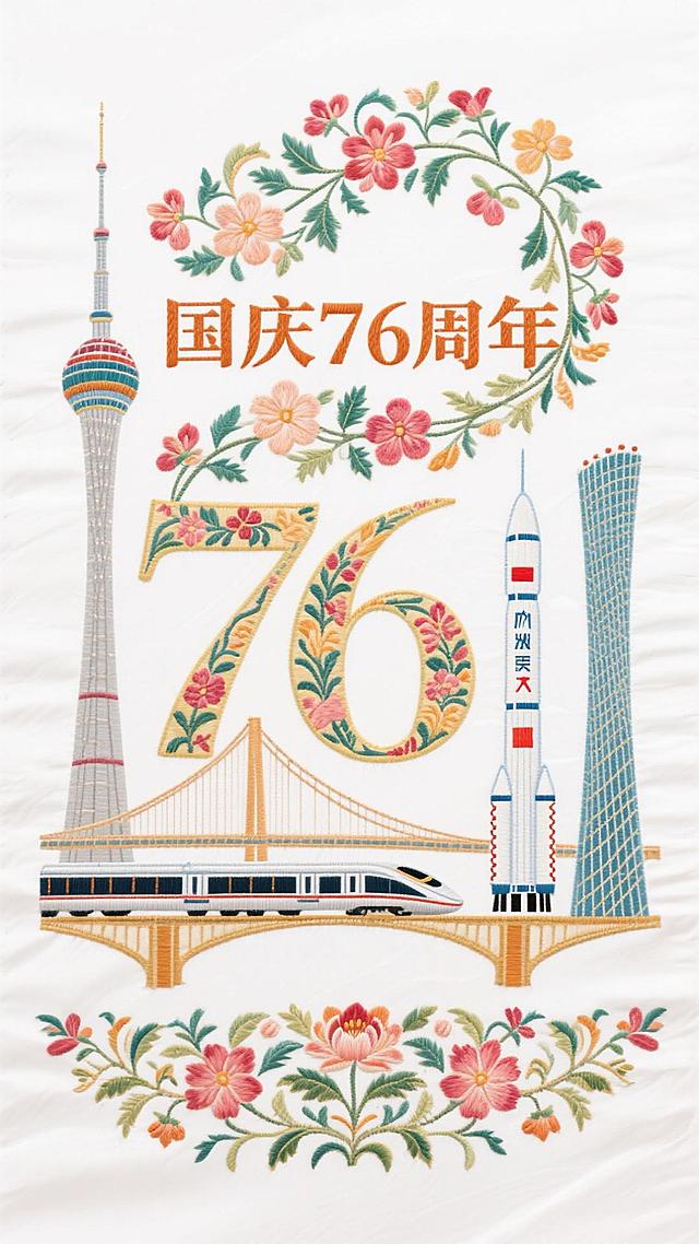 🎊国庆 76 周年！传统纹样邂逅现代科技