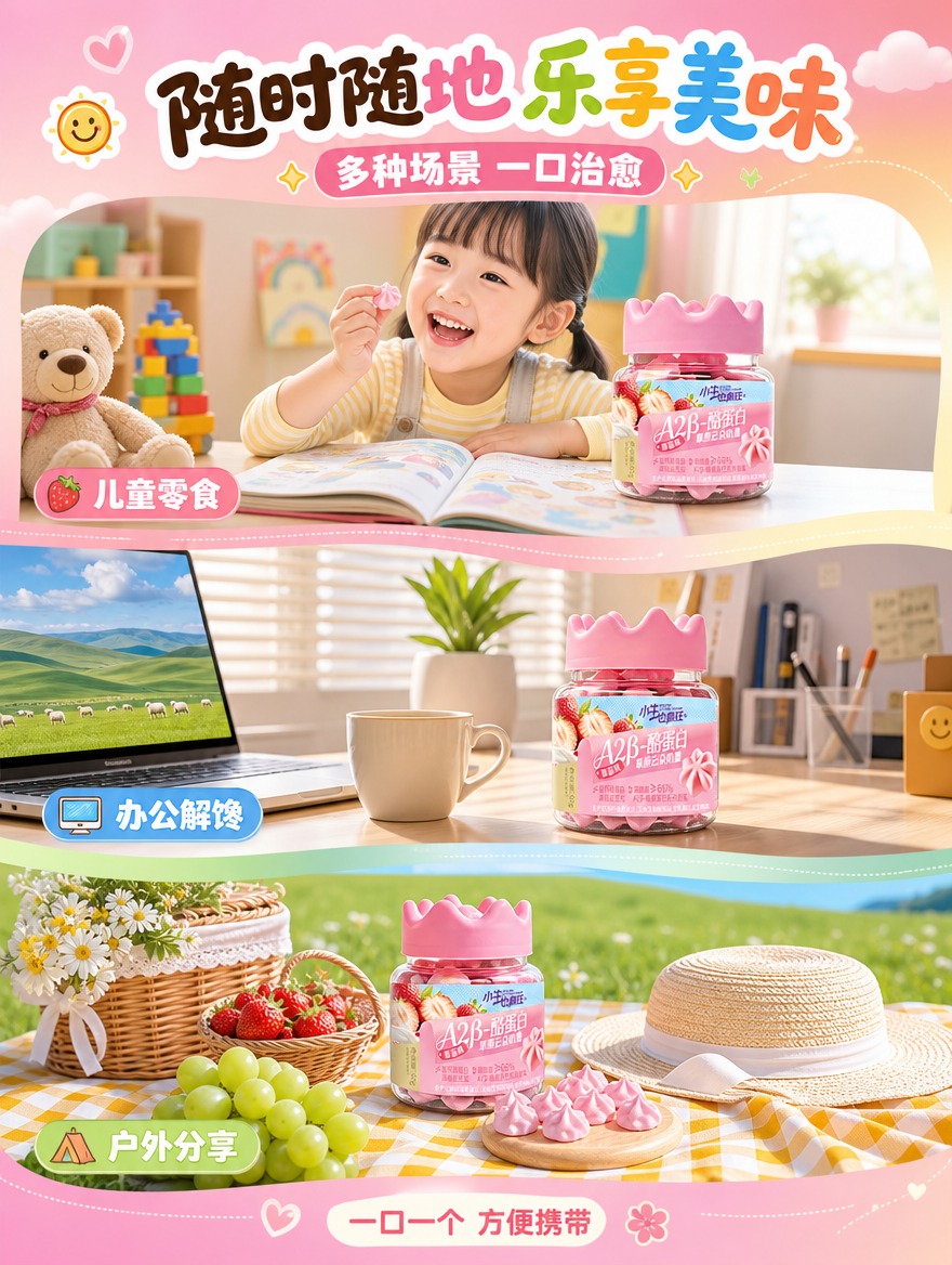 [商品] 使用【图3】草莓味草原云朵奶星，保留皇冠盖、玻璃罐、… - 图片创意预览