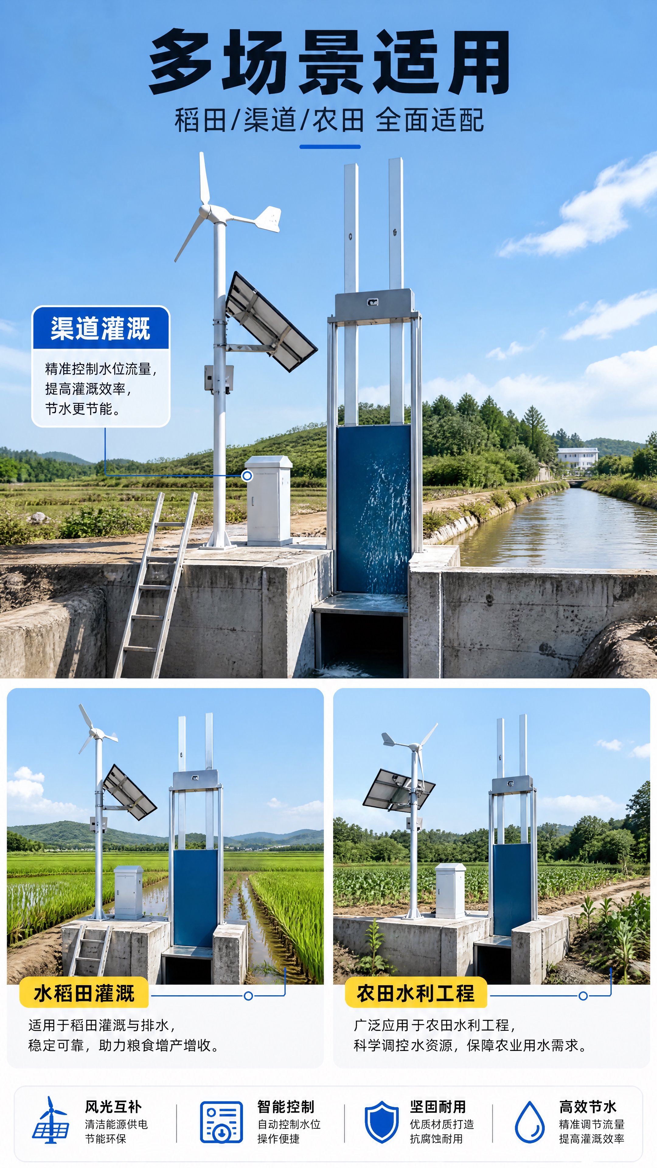 [商品] 使用【图3】和【图4】风力+太阳能互补式渠道闸门；保… - 图片创意预览