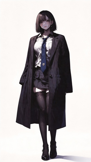 扩图，把鞋子和腿加上，大衣补全，背景去掉预览效果