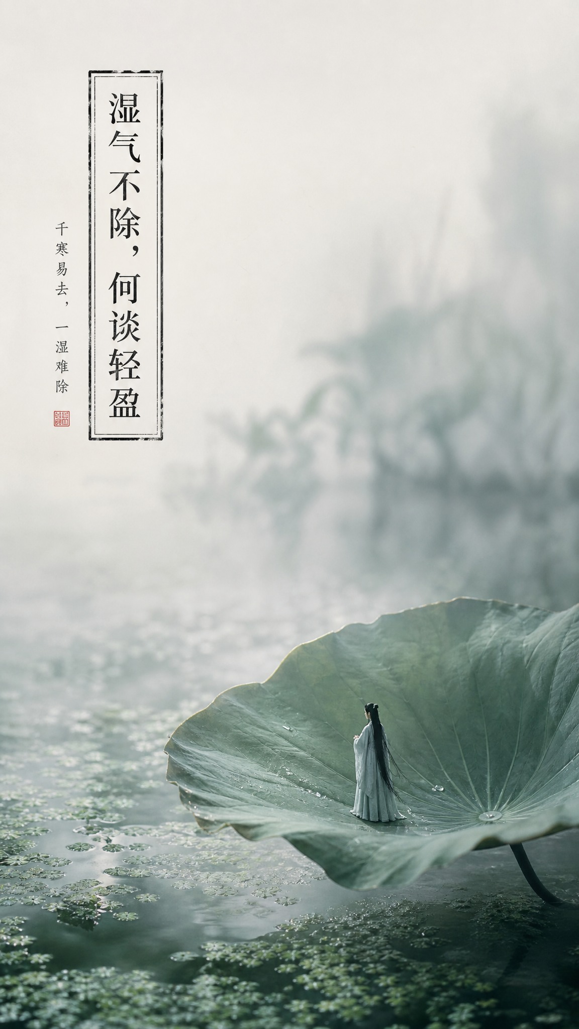 国风新中式工笔画风格，微距摄影效果，强烈光影对比，清新自然冷调… - 图片创意预览