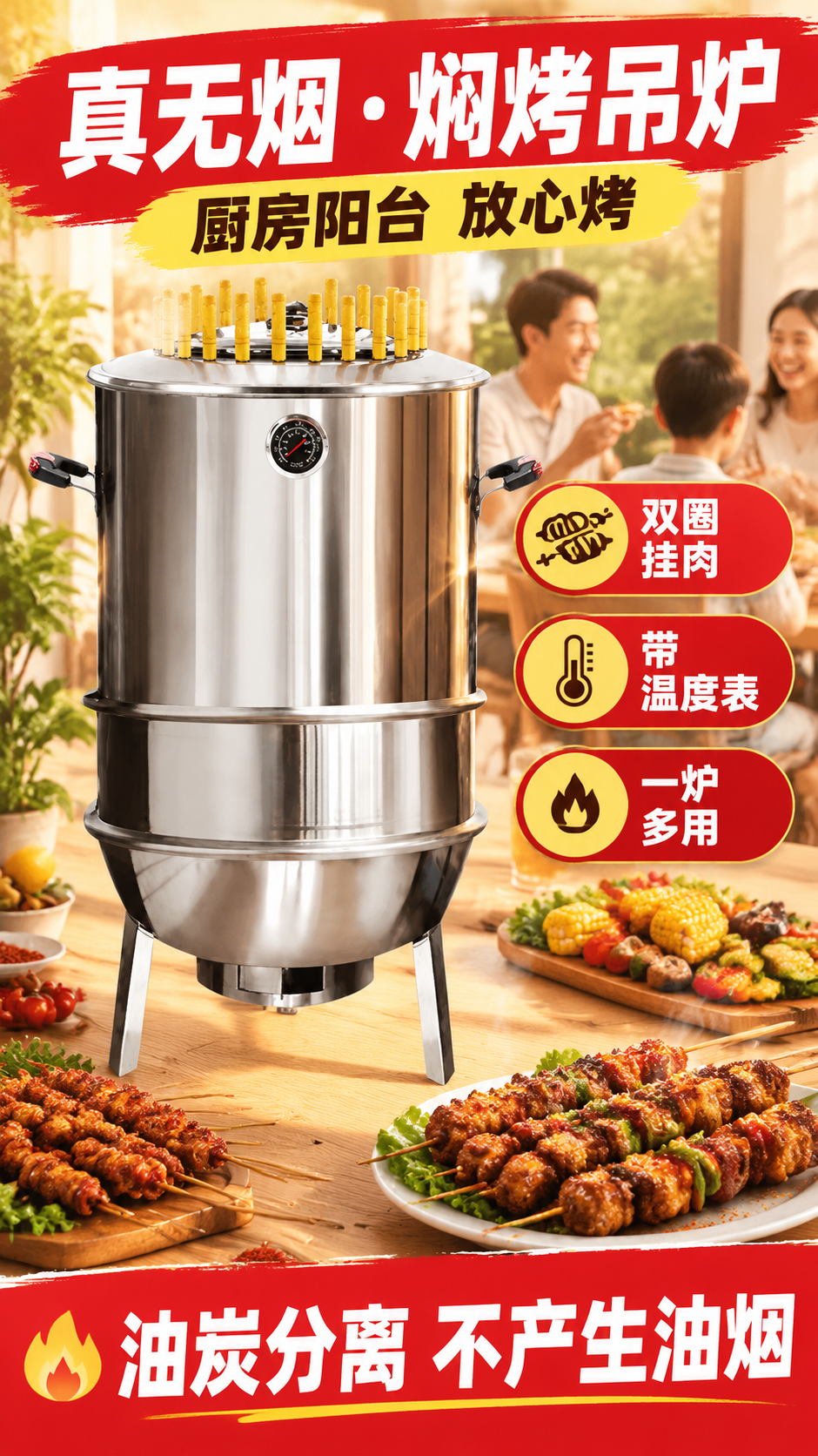 [商品] 使用【图42.jpg】不锈钢焖烤吊炉：圆柱形不锈钢炉… - 图片创意预览