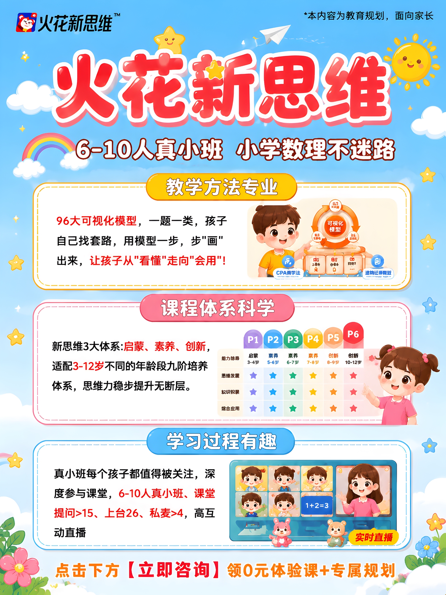 将这张课程招生海报调整为3:4竖版比例，保持童趣卡通风格不变。… - 图片创意预览