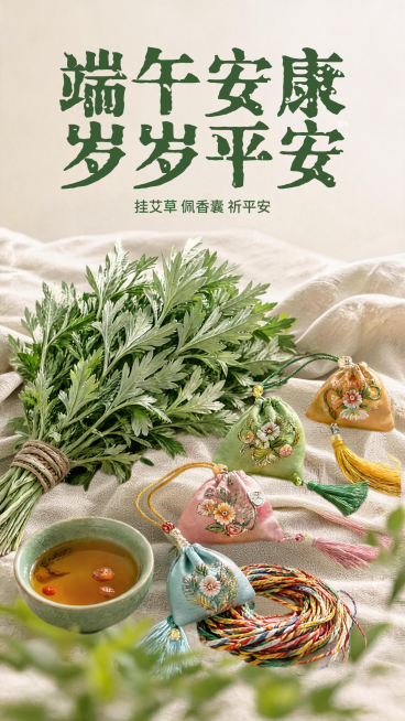 端午安康线上渠道全屏竖版海报预览效果