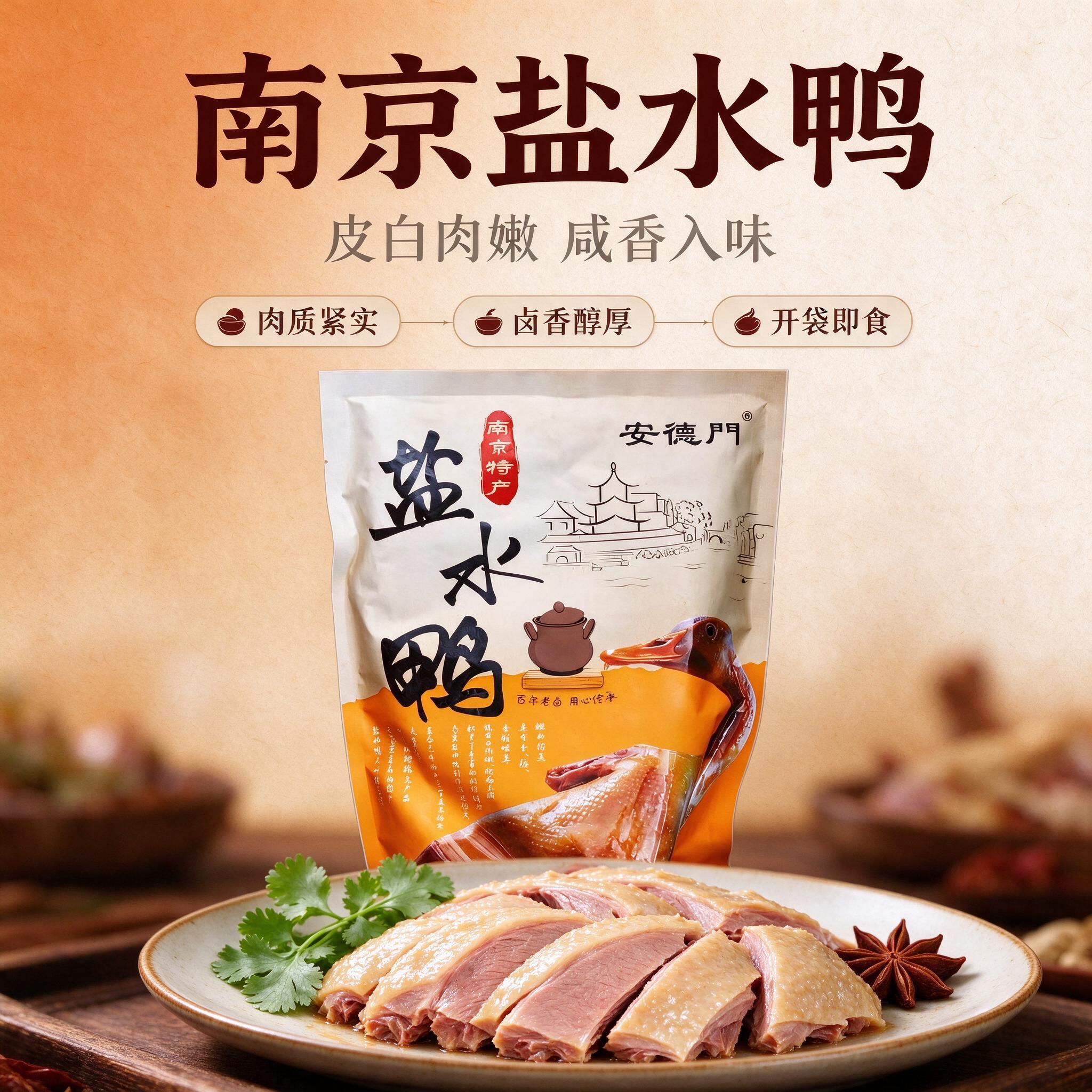 [商品] 使用【图1】安德门南京盐水鸭包装袋；保留包装袋整体结… - 图片创意预览