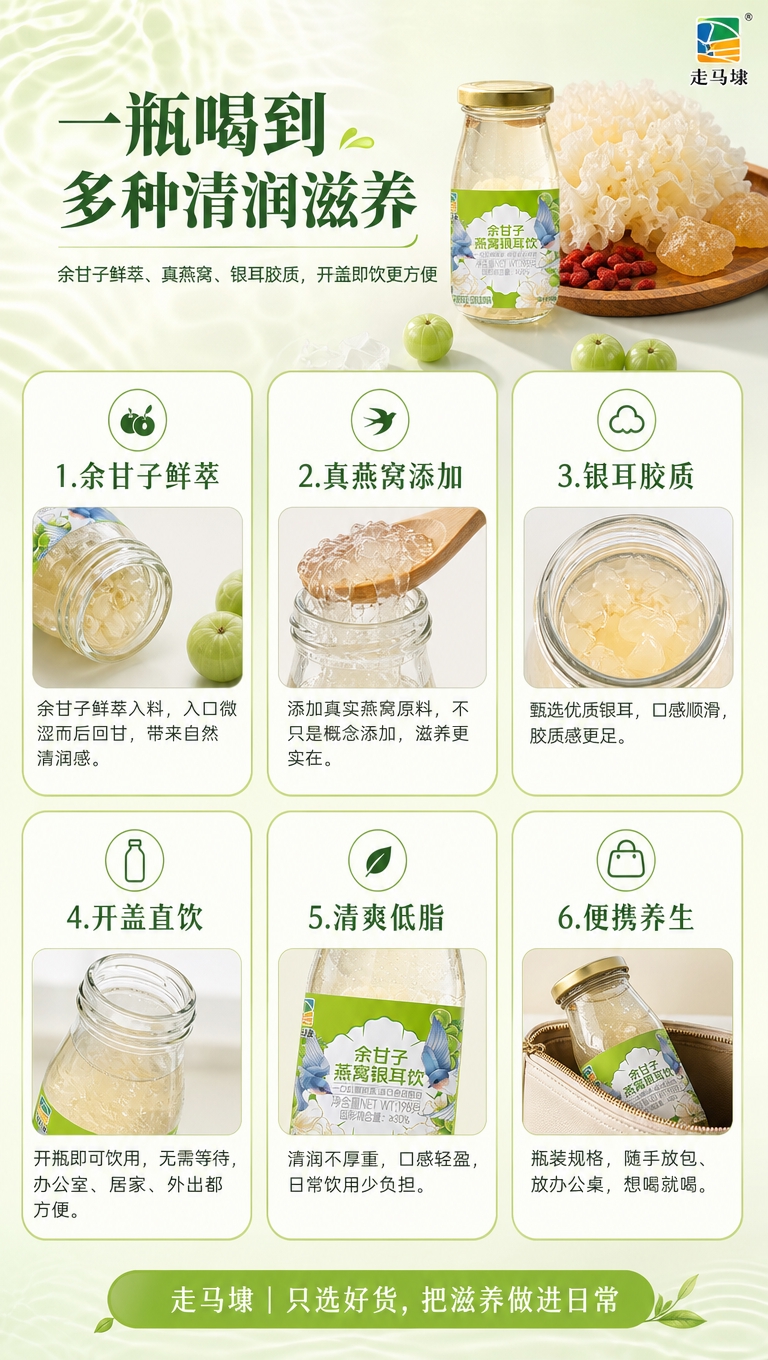 [商品] 使用【图6】单瓶余甘子燕窝银耳饮、【图1】俯拍瓶身+… - 图片创意预览