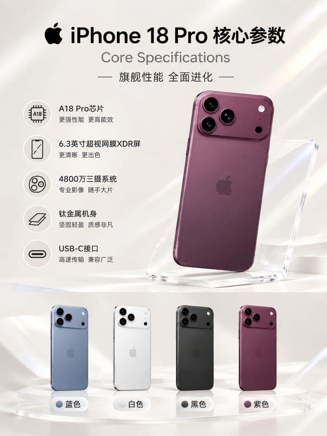 3:4竖版商业数码海报，奶白浅灰哑光背景，柔和棚拍光影，淡珠光… - 图片创意预览