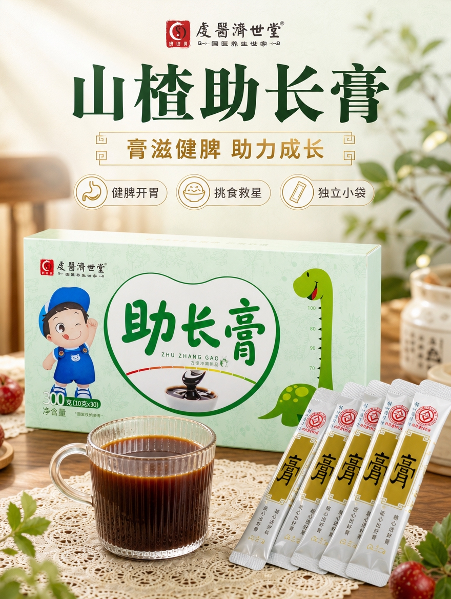 [商品] 使用【图3】山楂助长膏外盒包装、【图1】条装小袋与冲… - 图片创意预览