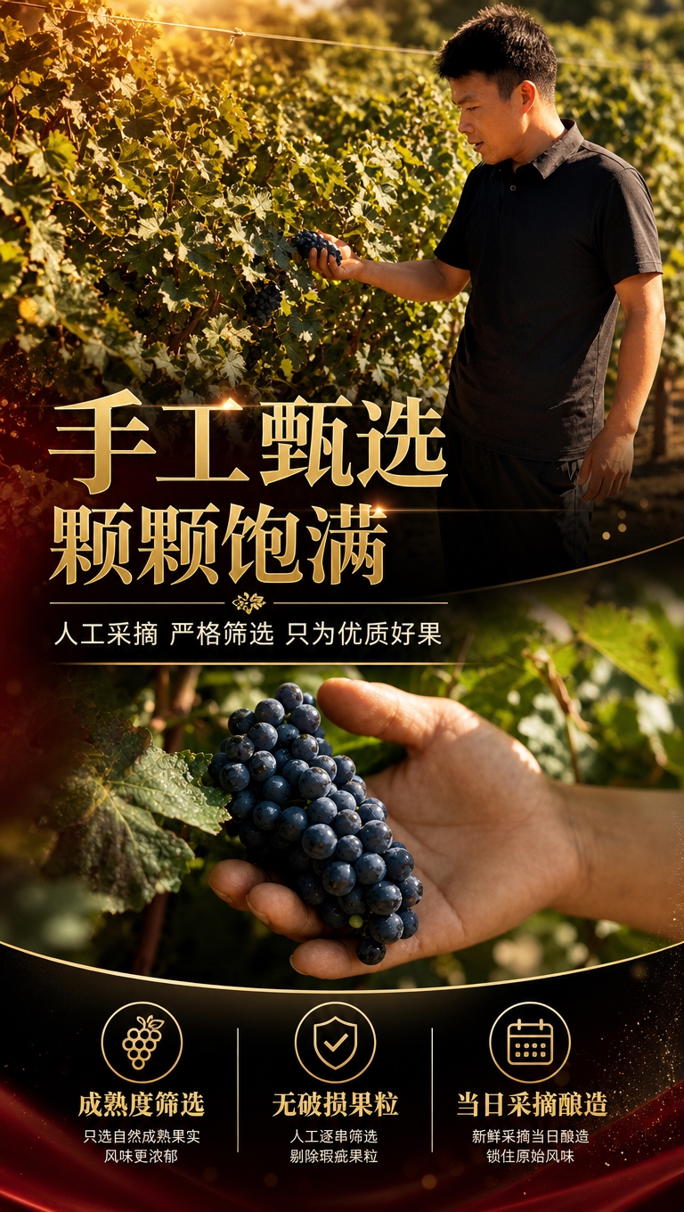 [商品] 使用【图7】【图8】人工采摘葡萄实景图；保留人物手部… - 图片创意预览