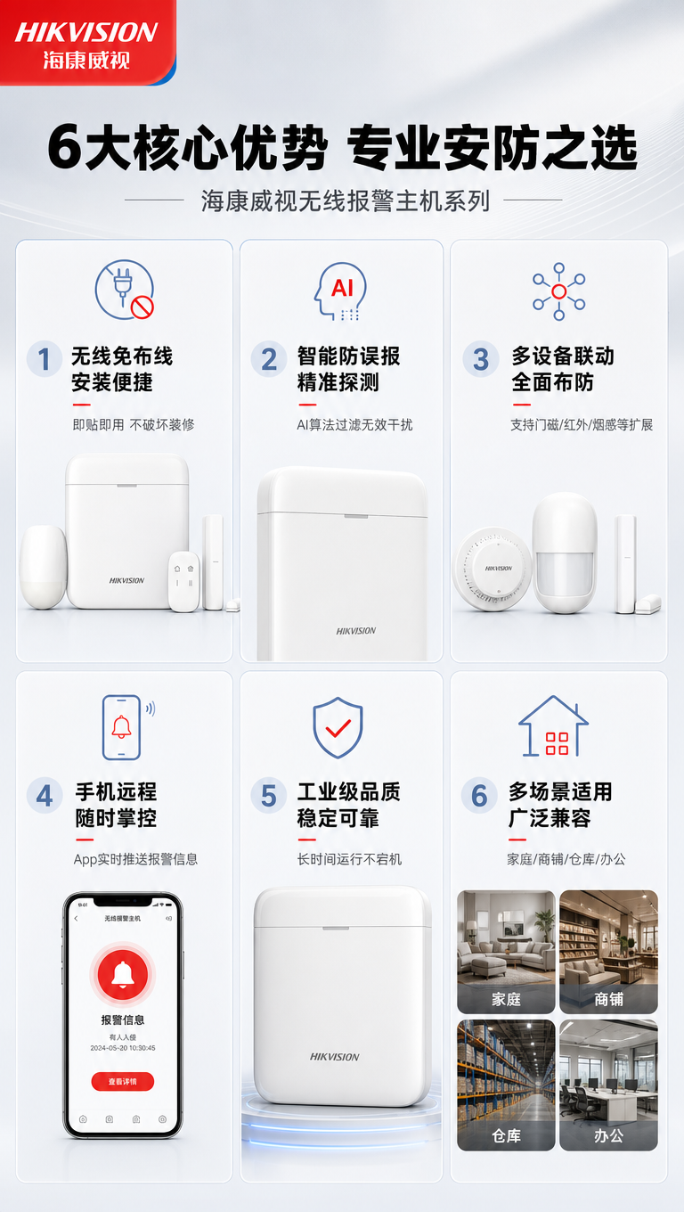 [商品] 使用【图1】海康威视无线报警主机套装；严格保留产品原… - 图片创意预览