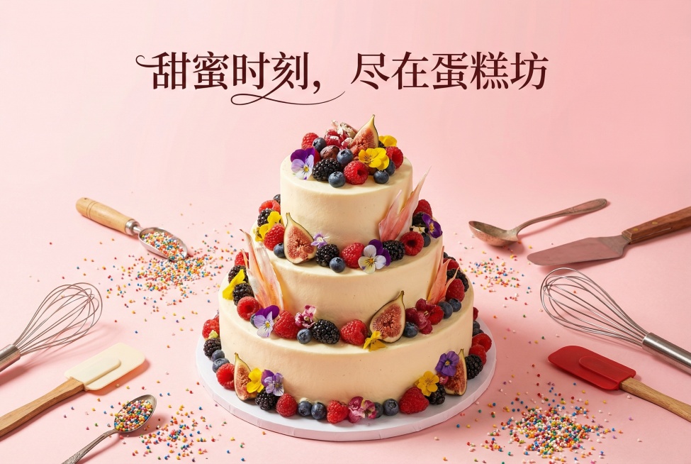 蛋糕网站的banner图预览效果