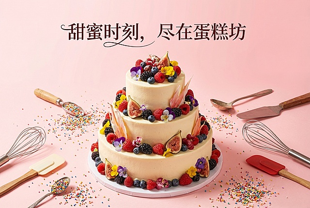 蛋糕网站的banner图