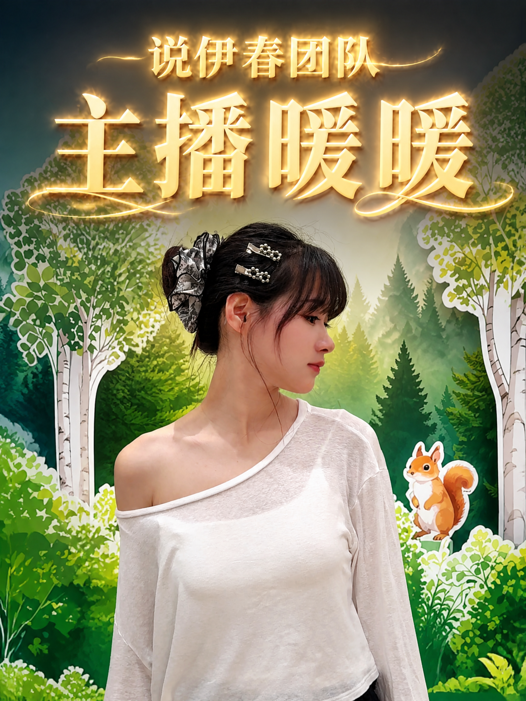 以第一张图的人物为主体，制作抖音竖版封面，3:4比例。画面上方… - 图片创意预览