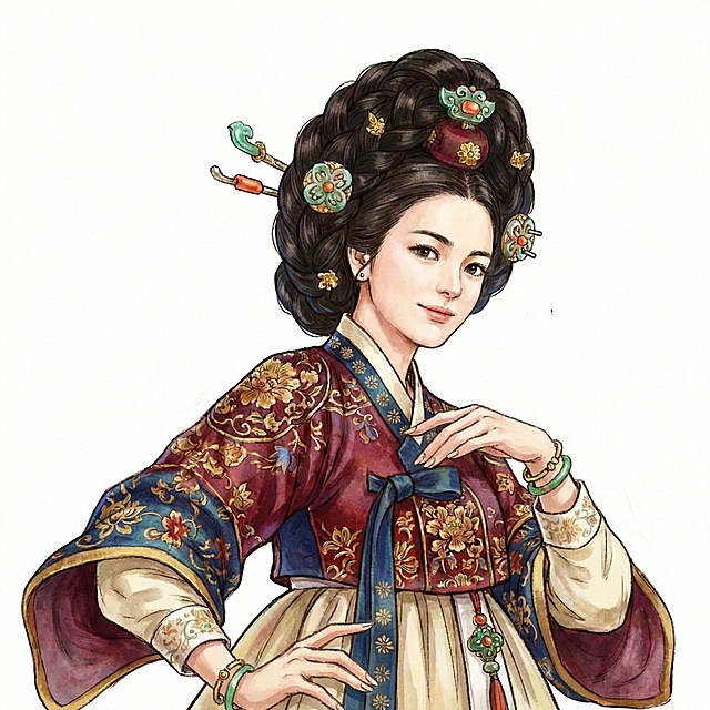 手势变得更像个韩国女子