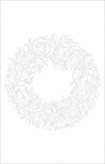 保留灰色底植物卷草花纹，去掉所有文字内容和黄色植物主体图案以及红色装饰图形预览效果