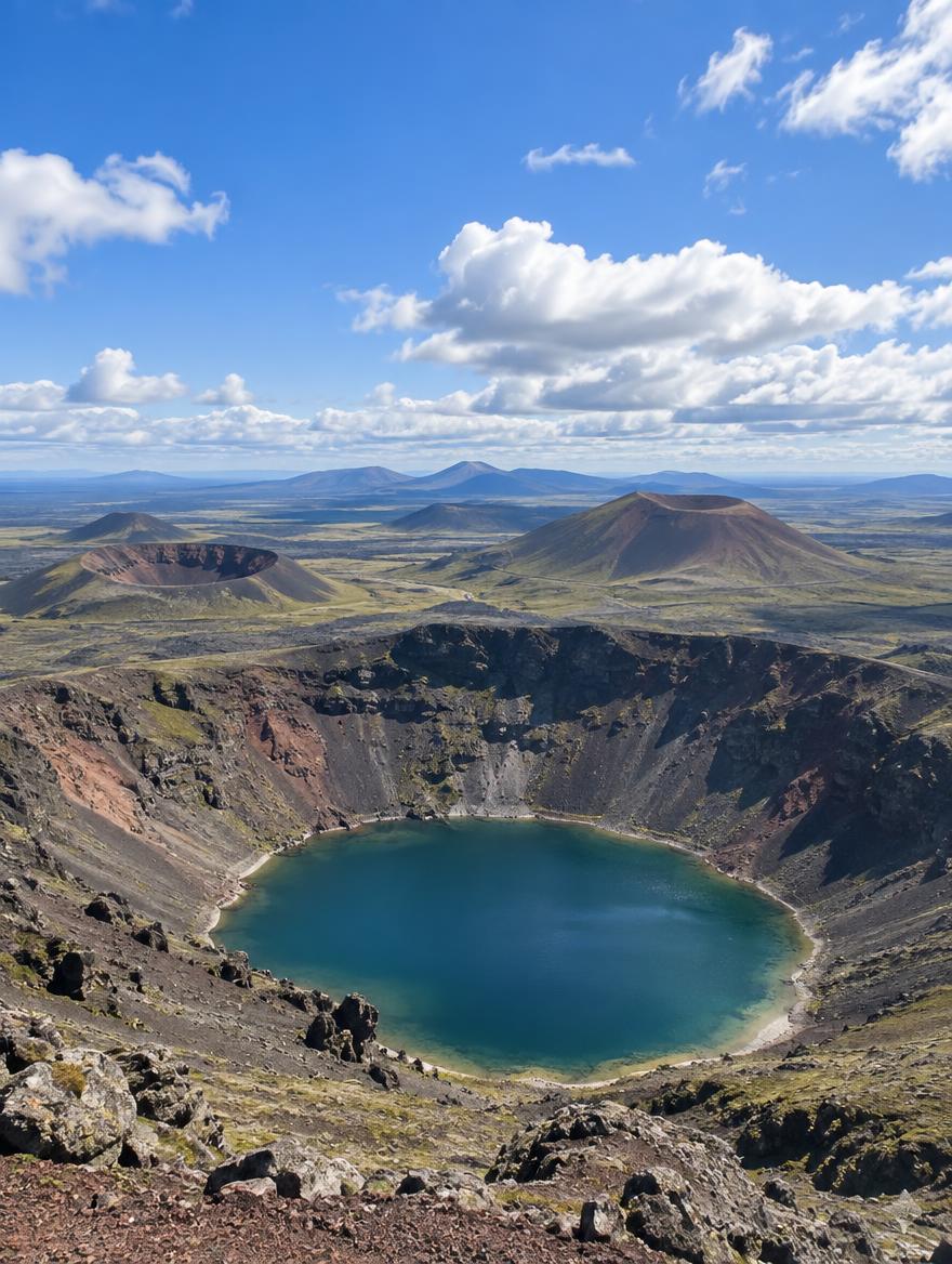 木吉火山口高清实拍风景图，休眠火山群，火山口地貌，高原火山口湖… - 图片创意预览