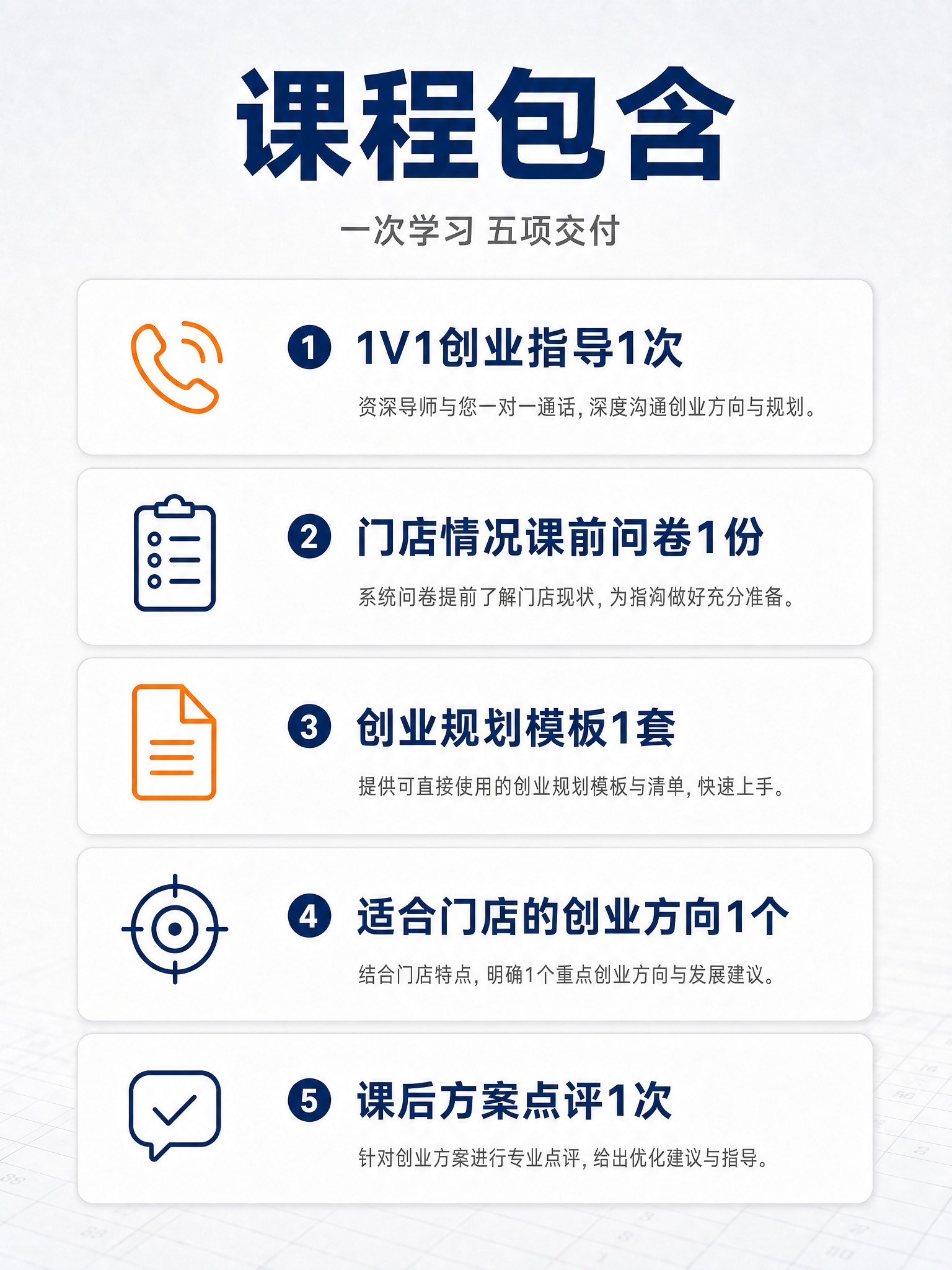 基于参考图进行修改：去掉所有"咨询"二字，替换为合理的创业课相… - 图片创意预览