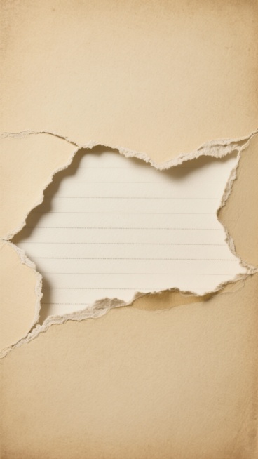 复古报纸撕纸风格，画面整体配色改为做旧米黄色背景，中间被撕开一道自然不规则的波浪形裂口，露出下方米白色的内页纸张，撕边带有粗糙的纤维质感和细微的破损纹理，呈现出复古报纸纸张特有的泛黄感和年代感，整体设计简洁，具有明显的层次感和复古设计感。预览效果