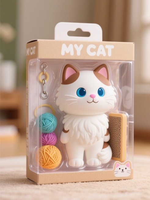 盒子上部有文字“MY CAT"预览效果