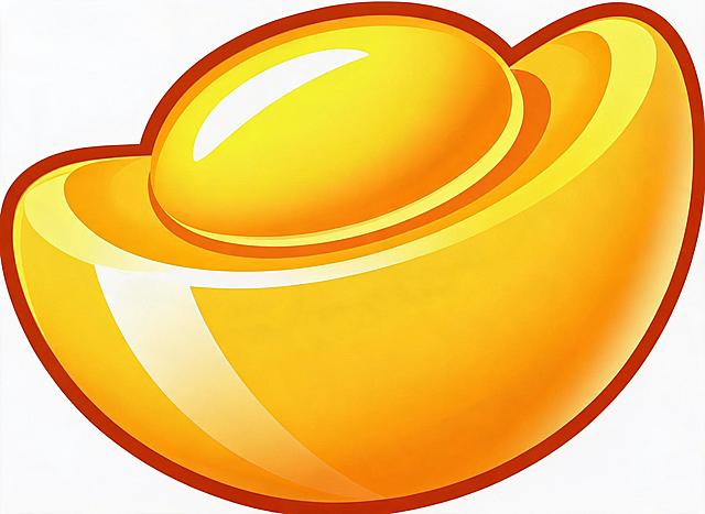 将金元宝图标变清晰，保持原有设计和样式，高清化处理