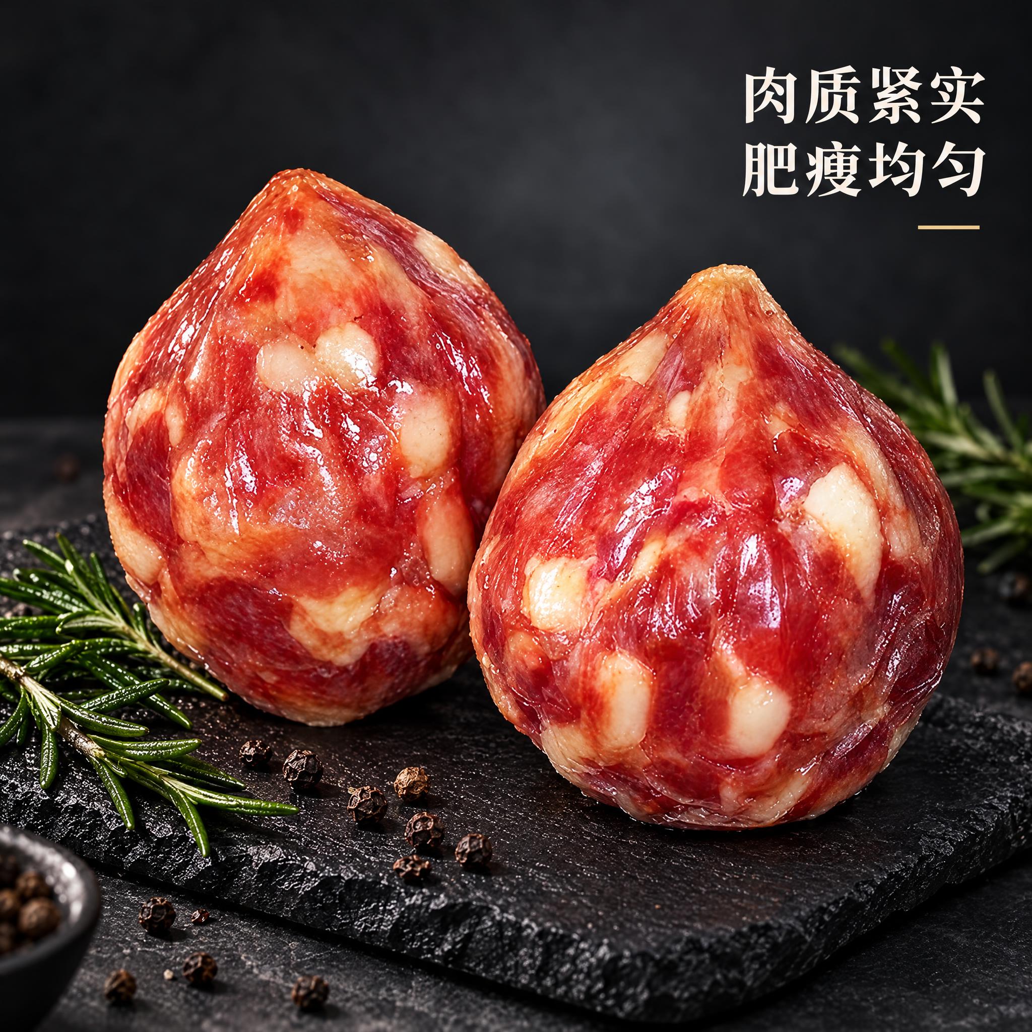 香肚电商详情图，1:1正方形构图，香肚产品占据画面大面积，保持… - 图片创意预览