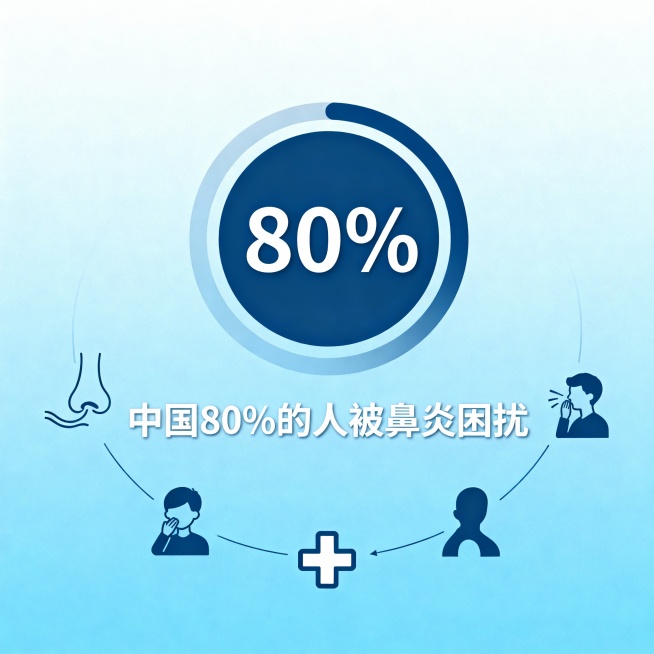 中国百分之80 的人被鼻炎困扰预览效果