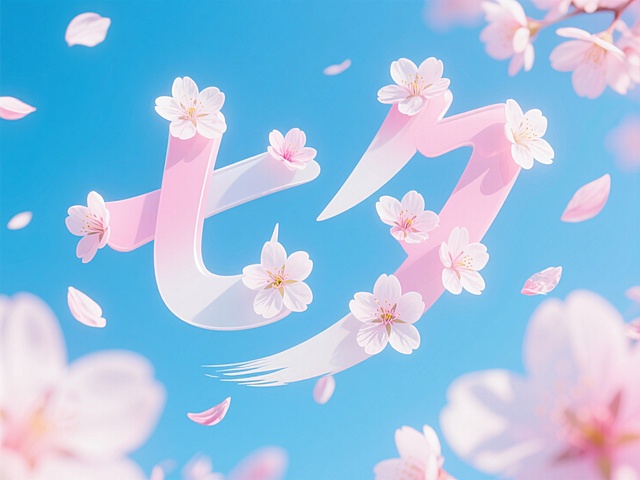 樱花艺术字