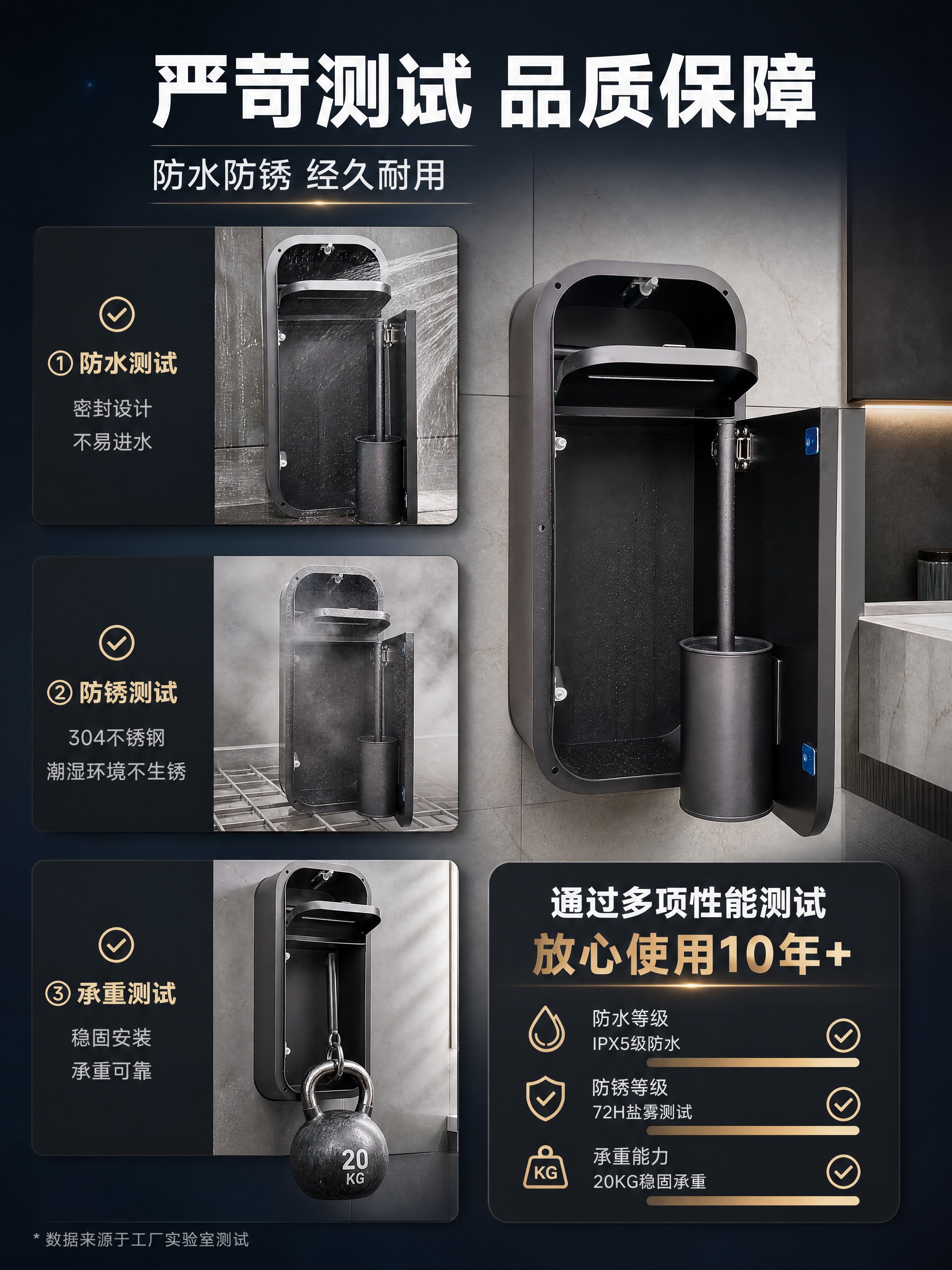 [商品] 使用【图2】黑色款嵌入式壁龛开门结构图；保留不锈钢材… - 图片创意预览