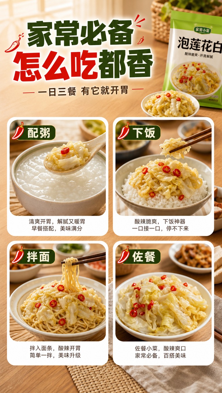 [商品] 使用【图2】泡莲花白成品；保留莲花白菜叶的形态、奶白… - 图片创意预览