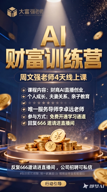 将图片中的海报转成清晰的可编辑矢量风格图形，保留原海报所有文字内容、排版、金色金属立体字体效果、金币元素、蓝金配色方案，保持整体构图和设计结构不变，生成高清矢量图效果预览效果