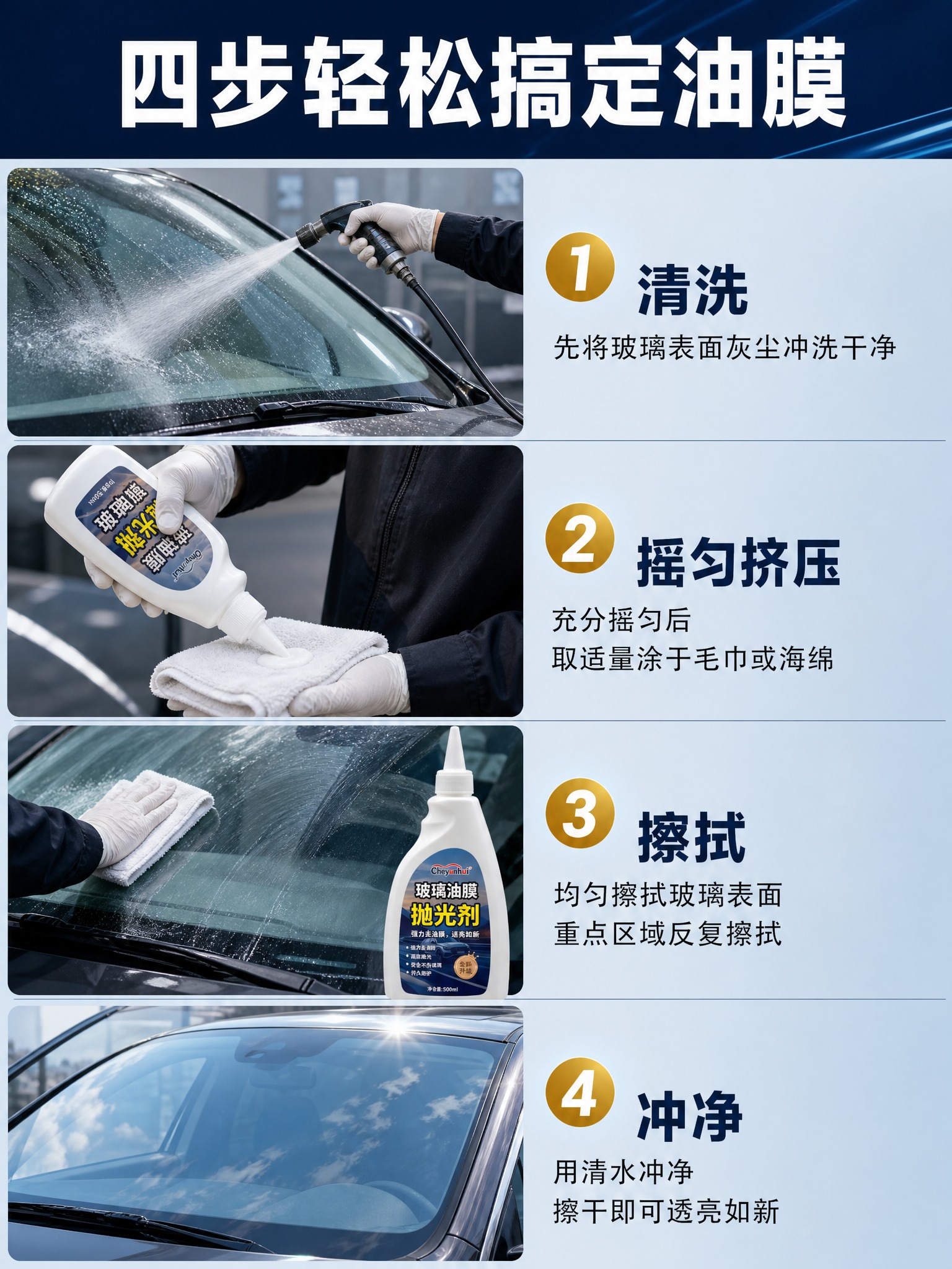 [商品] 使用【图1】Cheyunhui白色尖嘴瓶装玻璃油膜抛… - 图片创意预览